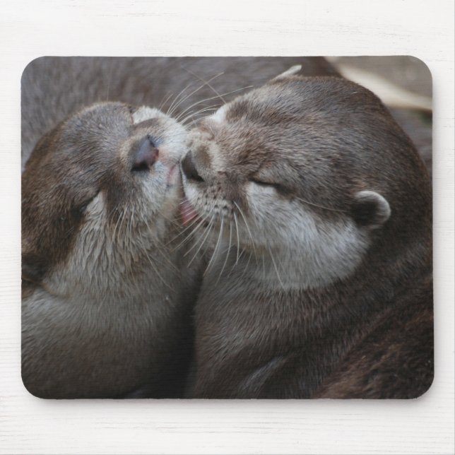 Two Adorable Otters Mouse Mat (Front)