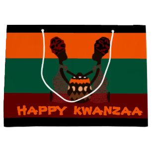 Two African Women and a Basket Happy Kwanzaa T-Shi Large Gift Bag