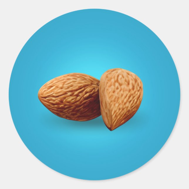 Two Almonds Classic Round Sticker (Front)
