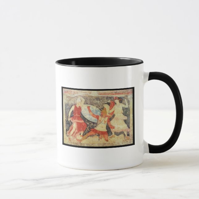 Two Amazons in combat with a Greek Mug (Right)