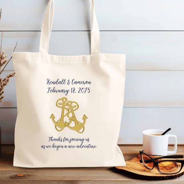 Two Anchors Cruise Nautical Shipboard Wedding Bags (Creator Uploaded)