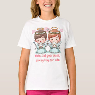 Two angels, heavenly guardians.  T-Shirt