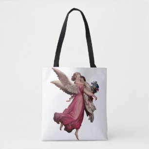 Two Angels in Flight Tote Bag