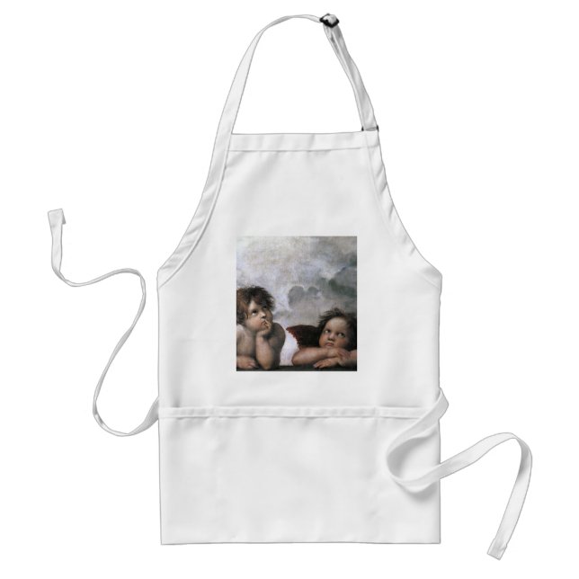 Two Angels, Raphael Vintage Fine Art Standard Apron (Front)