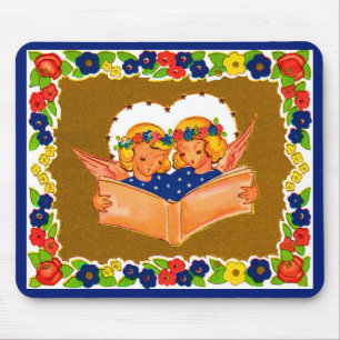 two angels singing mouse mat