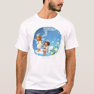 Two angels sitting on the clouds T-Shirt