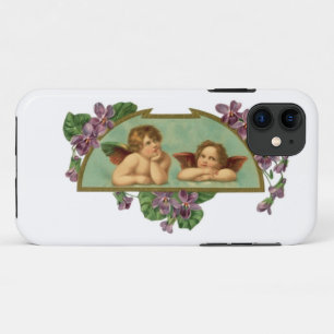 Two Angels Vintage Painting iPhone 11 Case