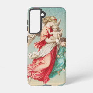 Two angels wear a small child samsung galaxy case