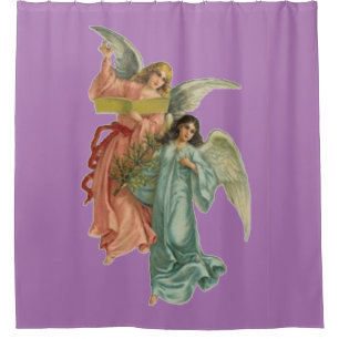 Two Angles to Watch Over You Shower Curtain