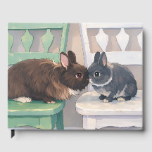 Two Anime Bunnies Guest Book | All Occasions