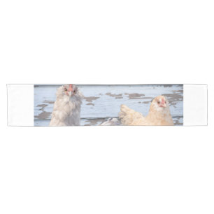 Two Anime Chickens Farmhouse Short Table Runner