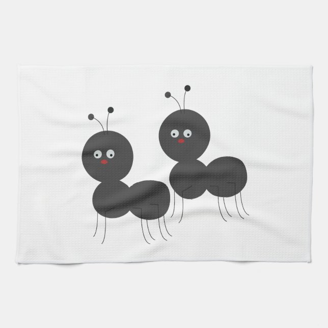 Two Ants Tea Towel (Horizontal)