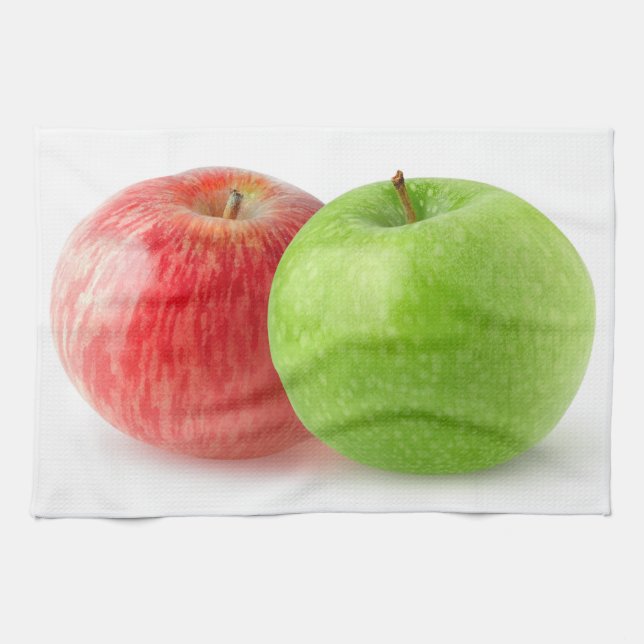 Two apples tea towel (Horizontal)