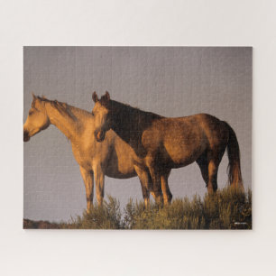 Two Arabs Standing Together Evening Light Jigsaw Puzzle