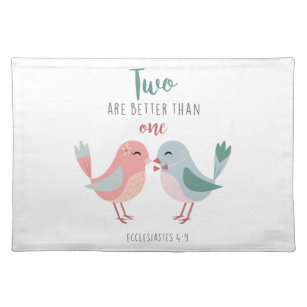 two are better than one christian bible verse placemat