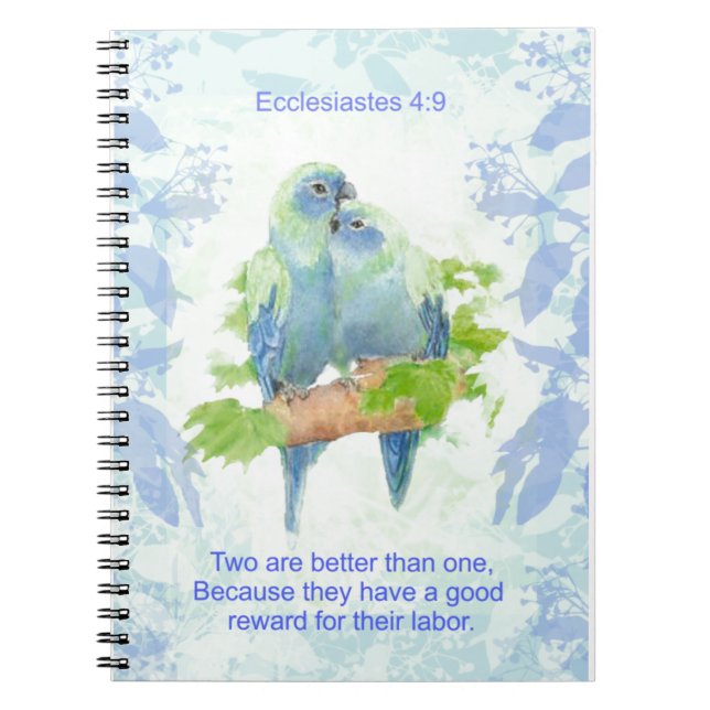 Two are Better than One Couple Scripture Notebook (Front)