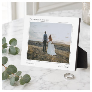 Two Are Better Than One Personalised Couple Photo Plaque