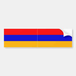 TWO Armenia National Flag Bumper Sticker