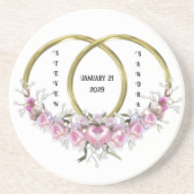 Two as One Wedding Coaster