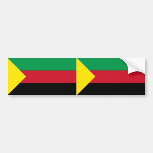 TWO Azawad Flag Bumper Sticker (Front)