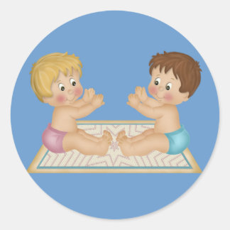 Two Baby Boys Stickers