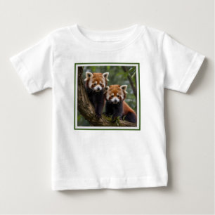 Two Baby Red Panda Bears In A Tree, T-Shirt