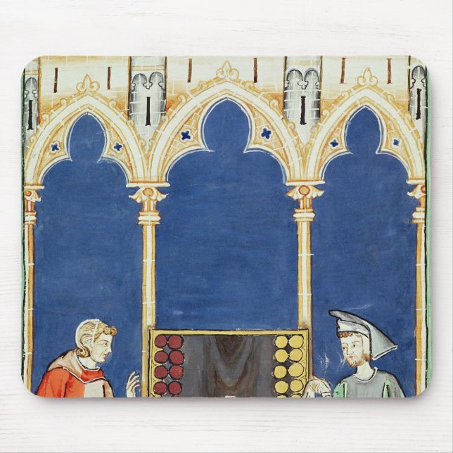 Two Backgammon Players Mouse Mat (Front)