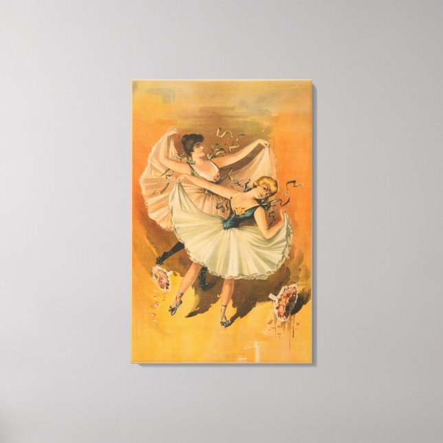 Two Ballerinas Theatrical Poster Canvas Print (Front)