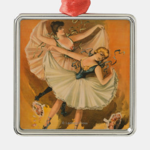 Two Ballerinas Theatrical Poster Metal Tree Decoration