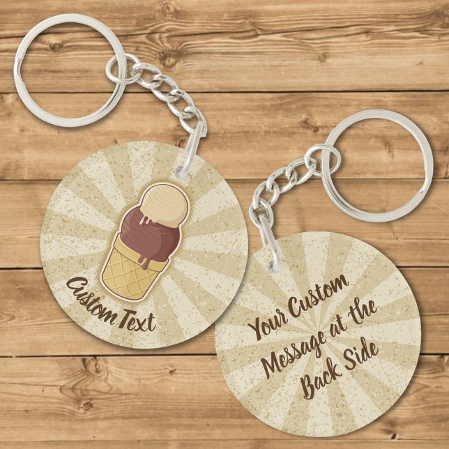 Two Balls Ice Cream Cup Keychain (Creator Uploaded)