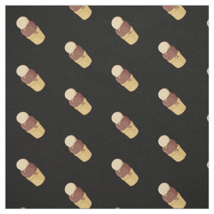 Two Balls Ice Cream Cup Pattern Fabric