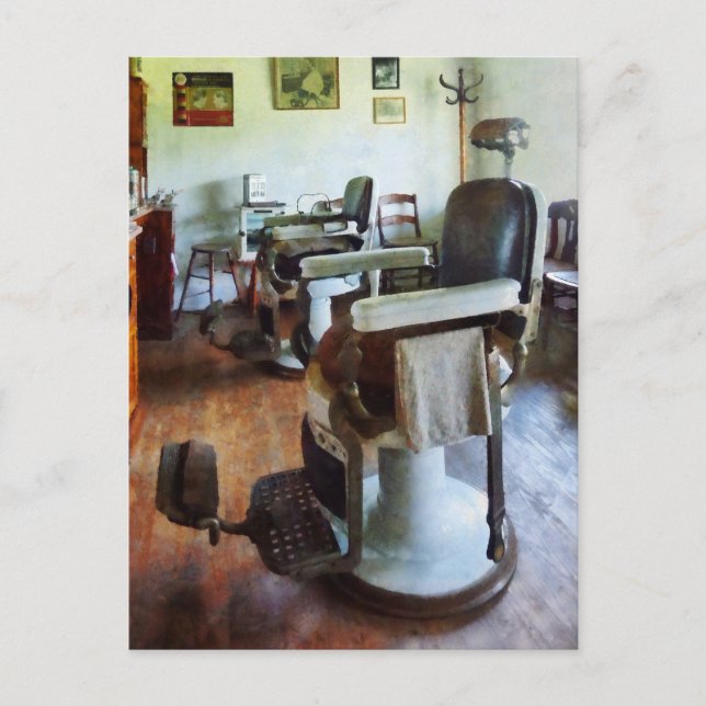 Two Barber Chairs Postcard (Front)