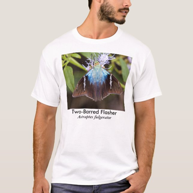 Two-Barred Flasher Butterfly T-Shirt (Front)