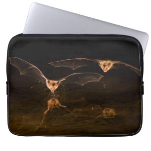 Two bats flying over water, Arizona Laptop Sleeve