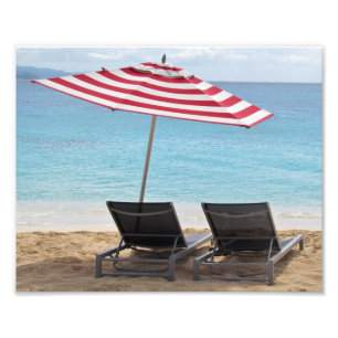 TWO BEACH CHAIRS POSTER