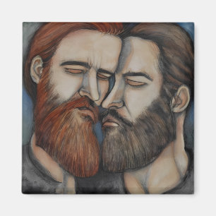 Two Bearded Men Magnet