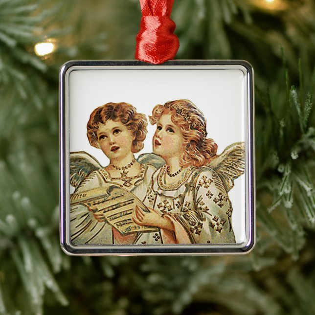 Two Beauthful Angels Metal Tree Decoration (Tree)