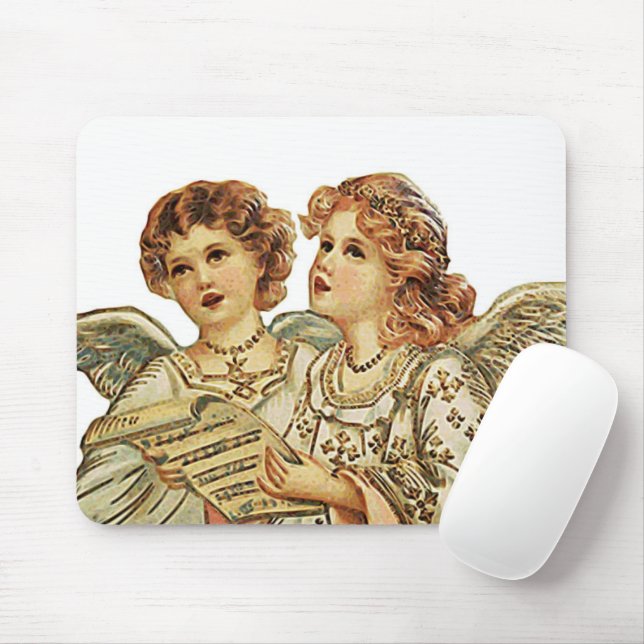Two Beauthful Angels Mouse Mat (With Mouse)