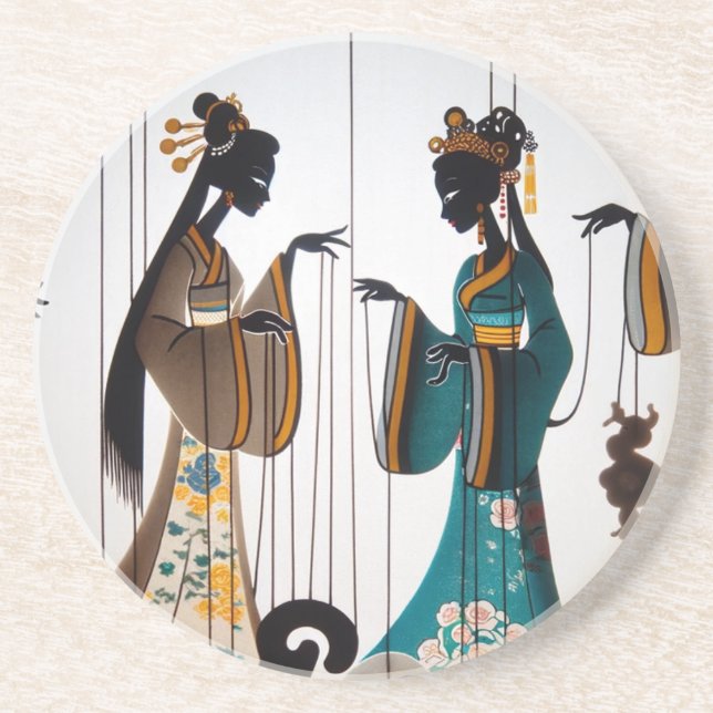 Two beauties coaster (Front)