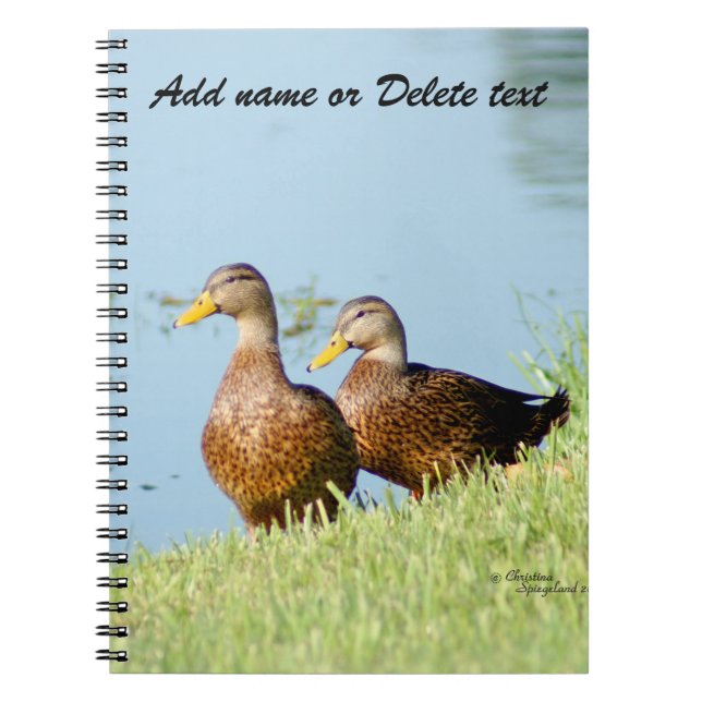 Two Beautiful Ducks Notebook (Front)