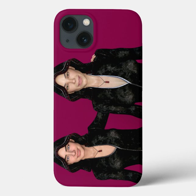 Two beautiful hacker women wearing hoodies Case-Mate iPhone case (Back)