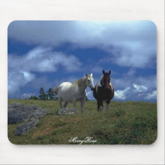 Two Beautiful Horses Mouse Mat
