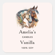 Two Beautiful Horses Western Boho Candle Business