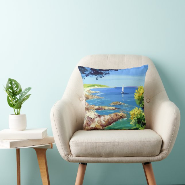 Two Beautiful Nautical Lighthouse Illustrations  T Cushion (Chair)