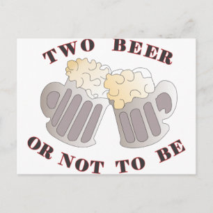 two beer postcard