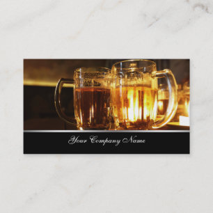 Two Beers - Elegant Business Cards for bars