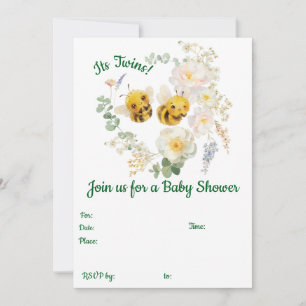 Two Bees Invitation