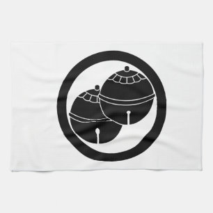 Two bells in a circle tea towel