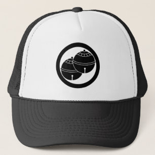 Two bells in a circle trucker hat