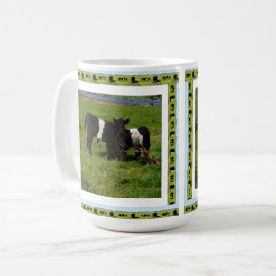 Two Belted Galloway Calves Framed, Coffee Mug